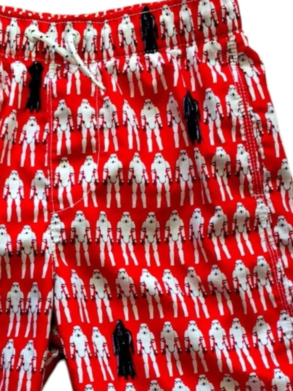 GAP Red Swim Trunks with White Stormtrooper Print Size 10 (BOY) -- GENTLY WORN!!